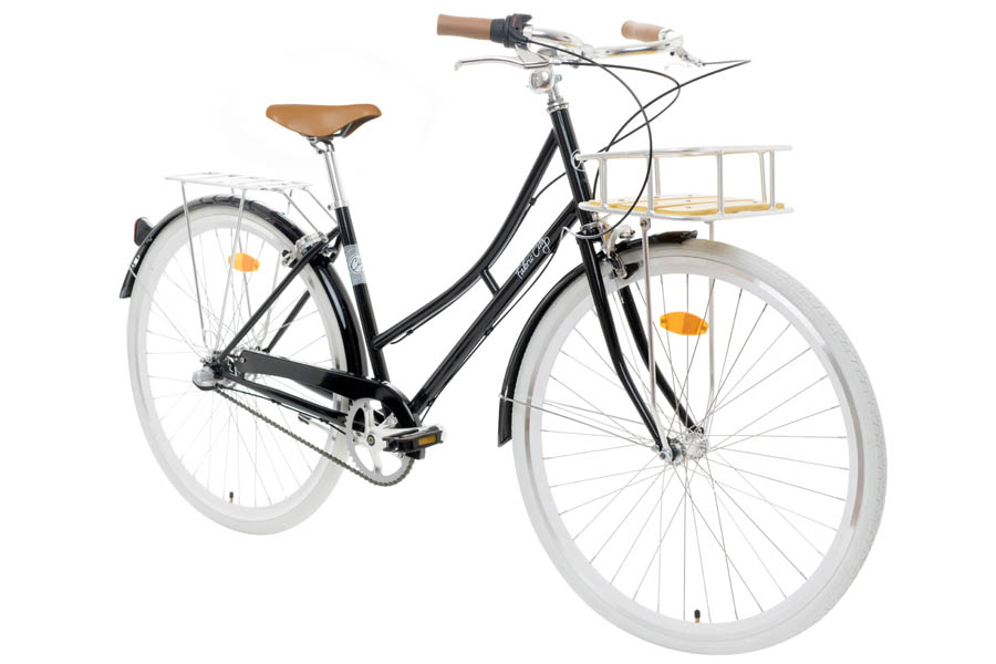 De FabricBike City stadsfiets is het model van het fietsmerk FabricBike voor dames. Het wordt geleverd met een chromoly frame