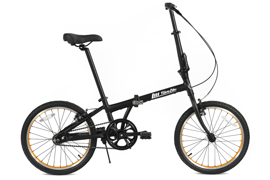 FabricBike Folding Vouwfiets - Matte Black & Orange