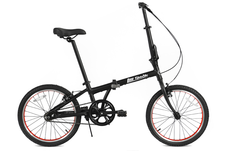 FabricBike Folding Vouwfiets - Matte Black & Red