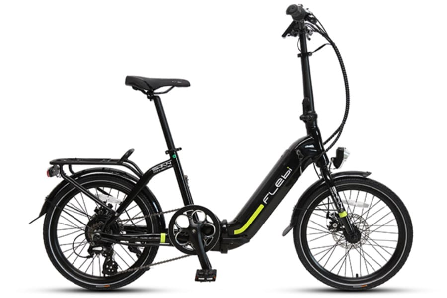 Flebi Swan Lite Elektrische Vouwfiets - Black Lime