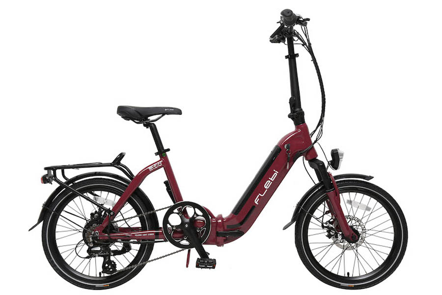 Flebi Swan Lite Elektrische Vouwfiets - Red Bordeaux