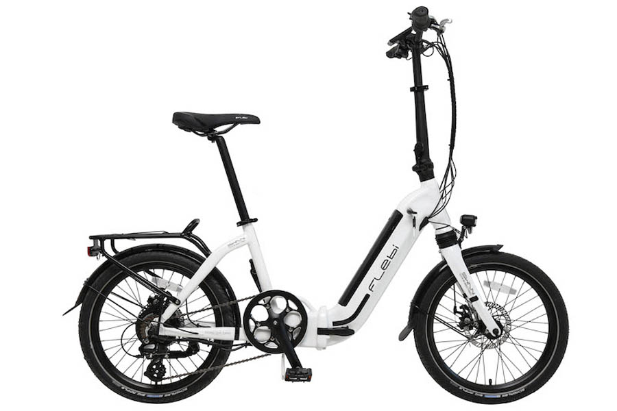 Flebi Swan + Elektrische Vouwfiets - White