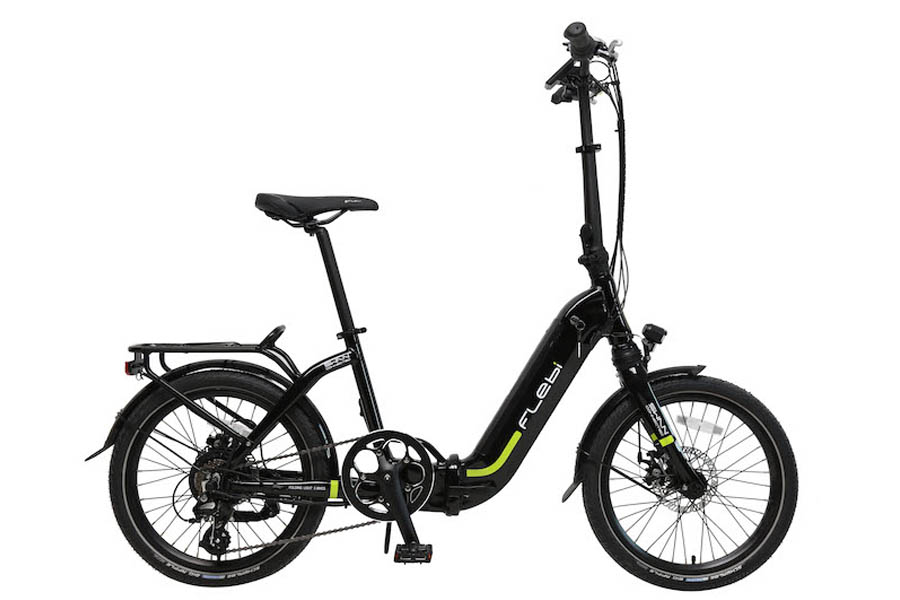 Flebi Swan + Elektrische Vouwfiets - Black Lime