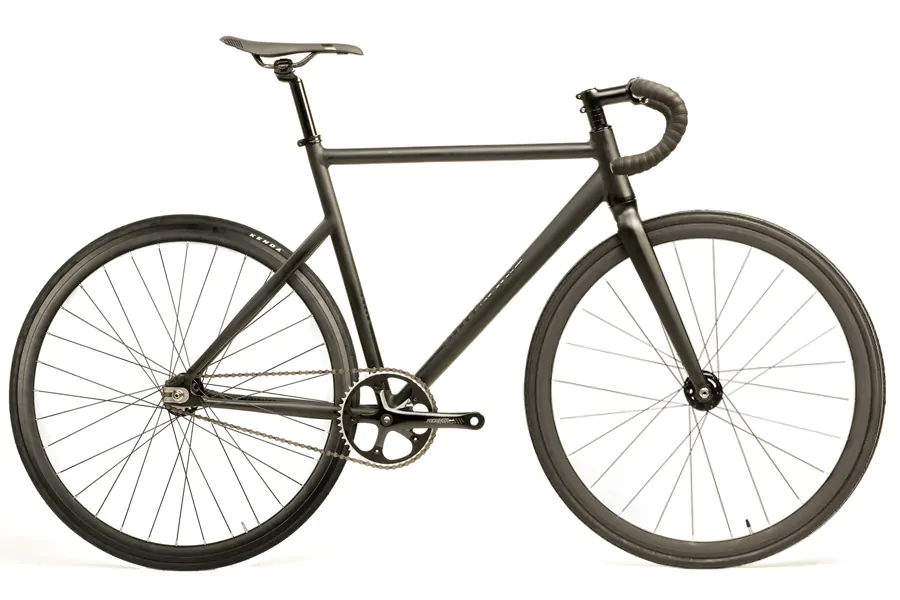 Santafixie Raval Fixie Fiets - Matte Black 30mm 2S
