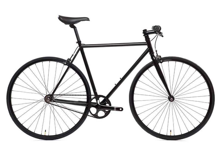 De State Matte Black 6.0 fiets in het zwart is een van de eerste modellen die door het merk State is gelanceerd