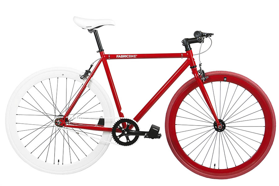 Fixie Fiets FabricBike Red & White 2.0