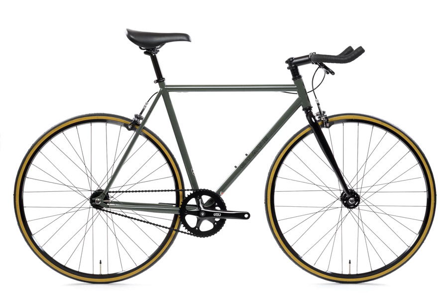 State Bicycle Co. Army Green Fixie Fiets