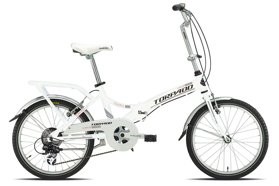 Torpado Cayman T170 20" 6V Vouwfiets - Wit