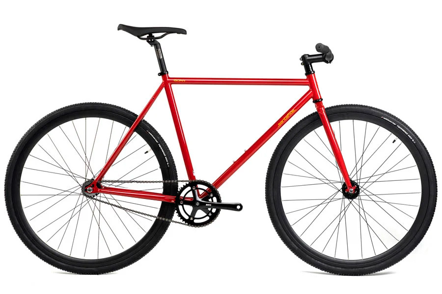 Santafixie Born Fixie Fiets - Dirty Red Tracklocross