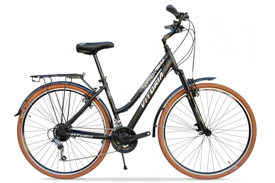 Vitoria City Bike 7-Versnellingen Stadsfiets - Zwart