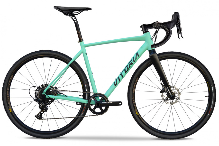 Vitoria Nyxtralight Explorer Gravel Fiets - Tiagra - Turquoise