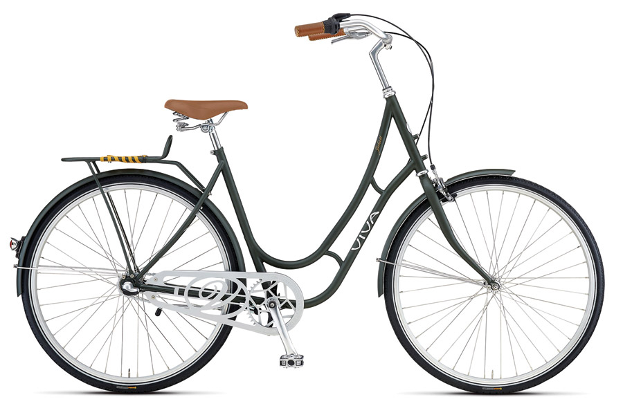 De Viva Juliett toerfiets is elegant en betrouwbaar. De fiets is uitgerust met een kettingblad met 3 snelheden