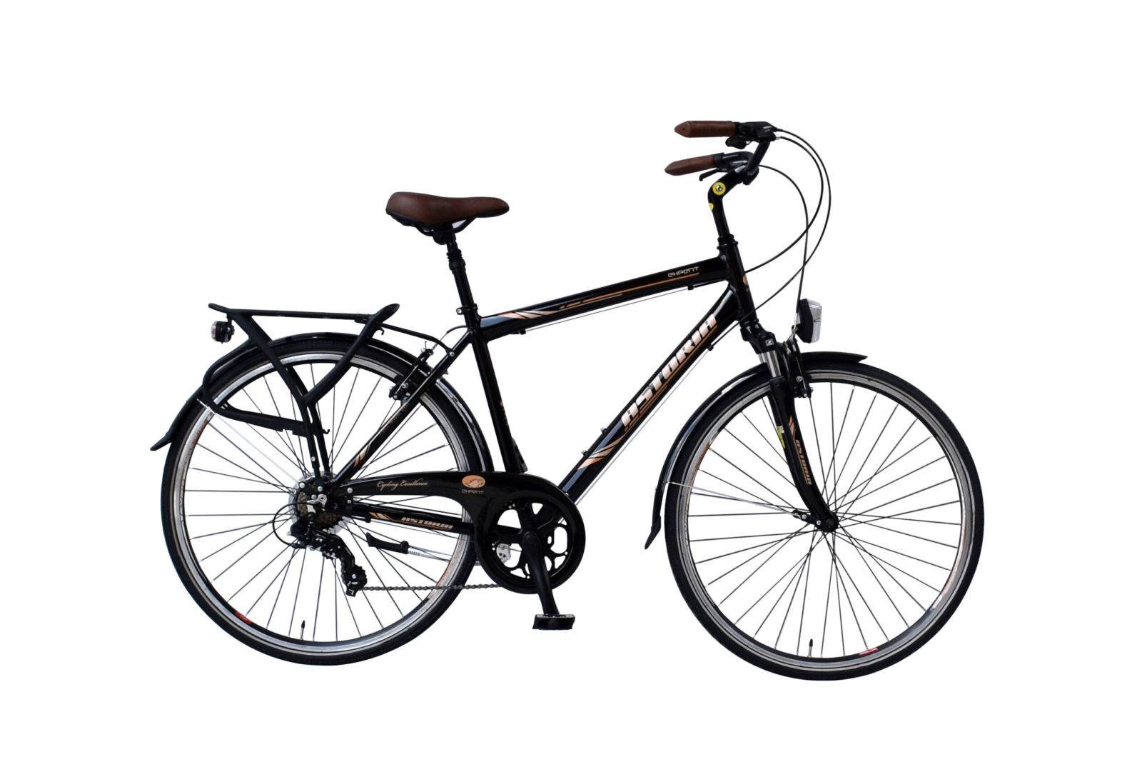 Astoria Herenfiets 50 cm zwart shimano 7 Speed Tourney