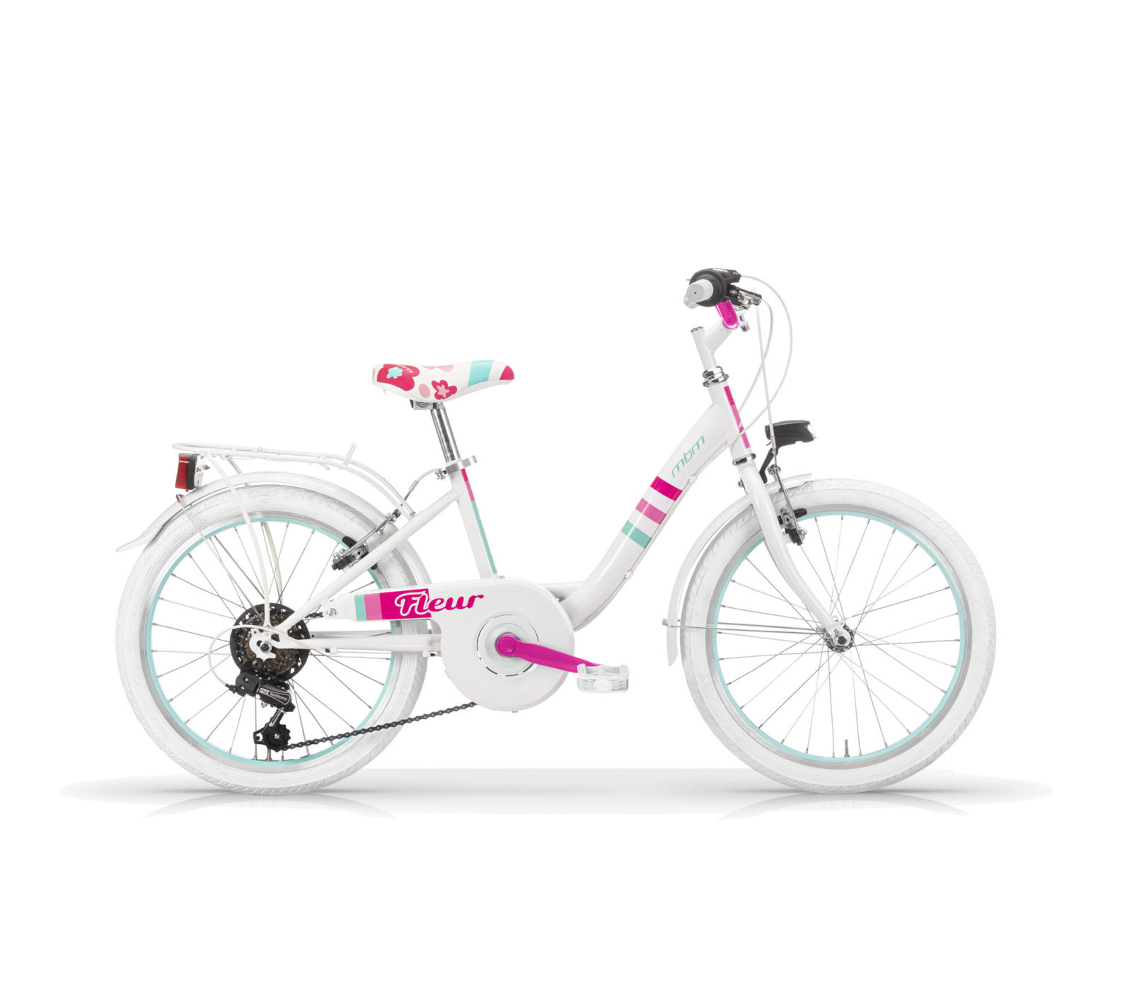 MBM Fleur Damesfiets 30 cm wit 6 sp