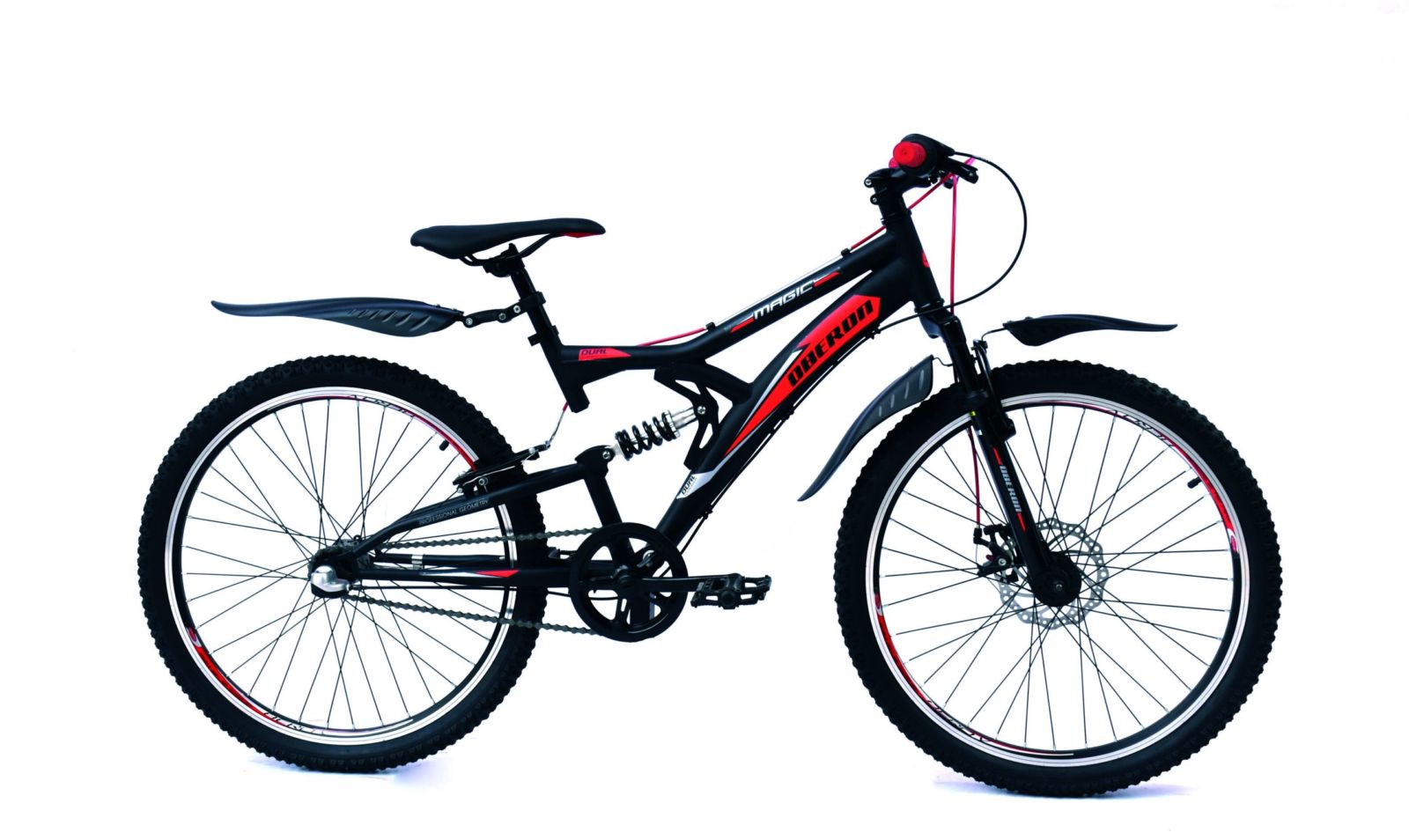 Magic Oberon Herenfiets 38 cm zwart rood  nexus 3 CB