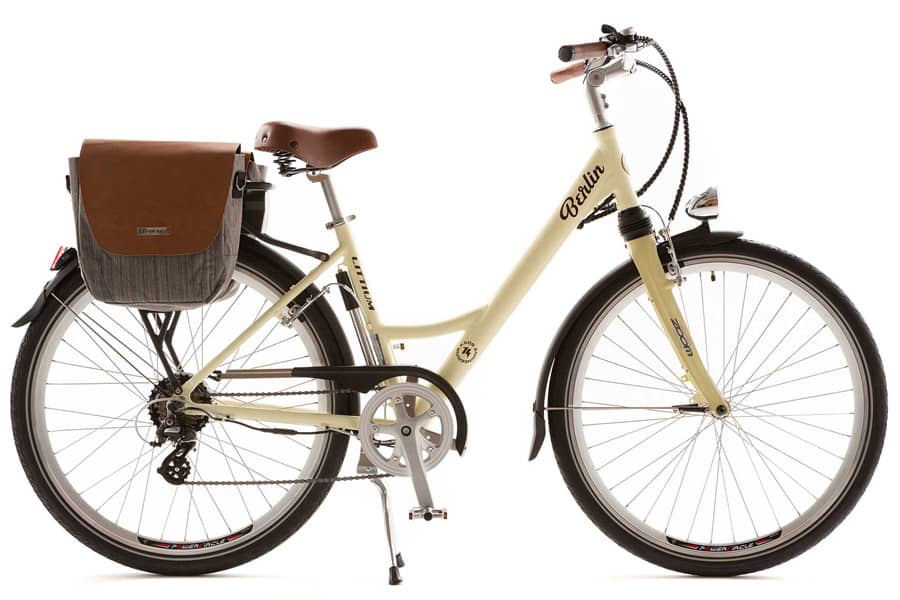 De Littium Berlin Classic elektrische fiets 14AH in crème