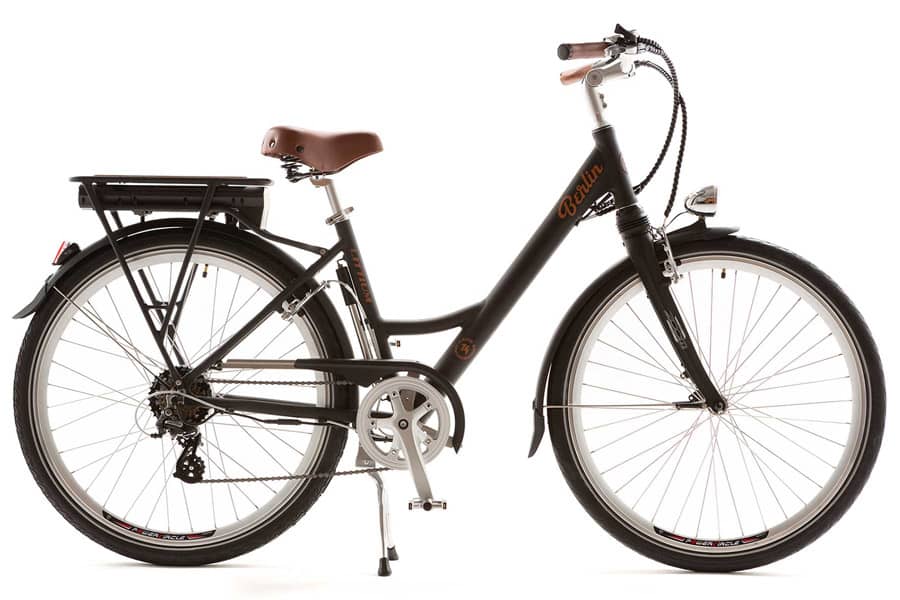 De Littium Berlin Classic elektrische fiets 14AH in zwart