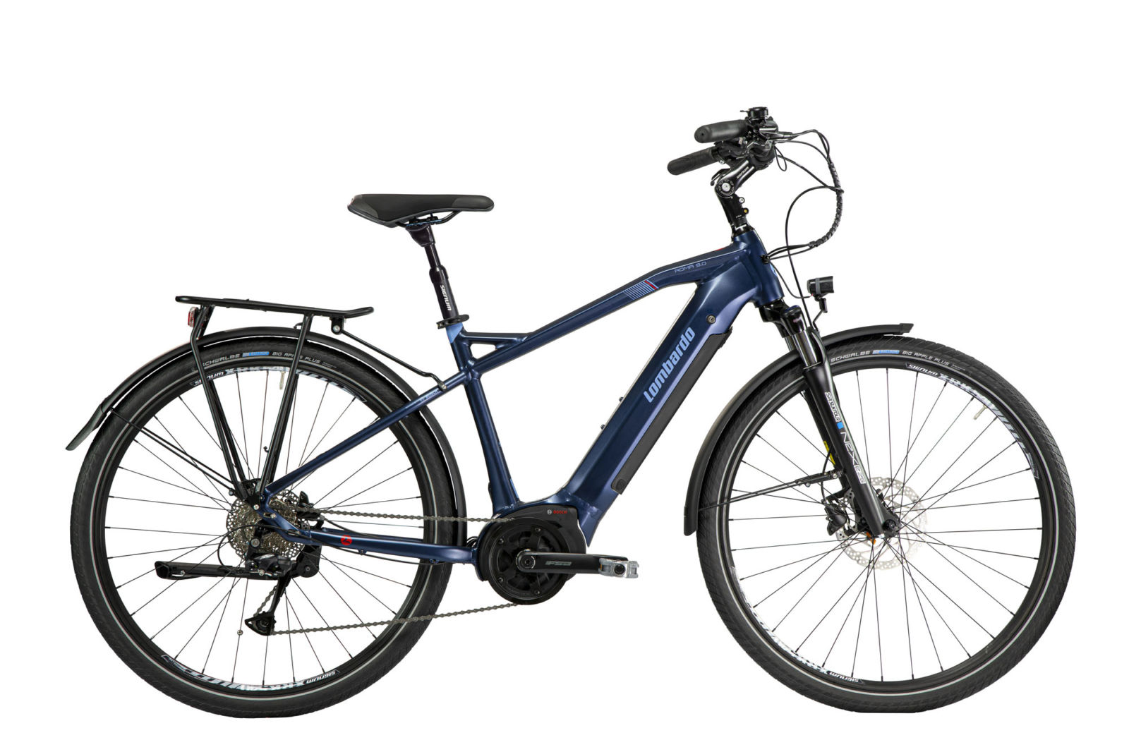 Lombardo E - Roma 9.0 Herenfiets 48 cm 9 Speed Nacht blauw