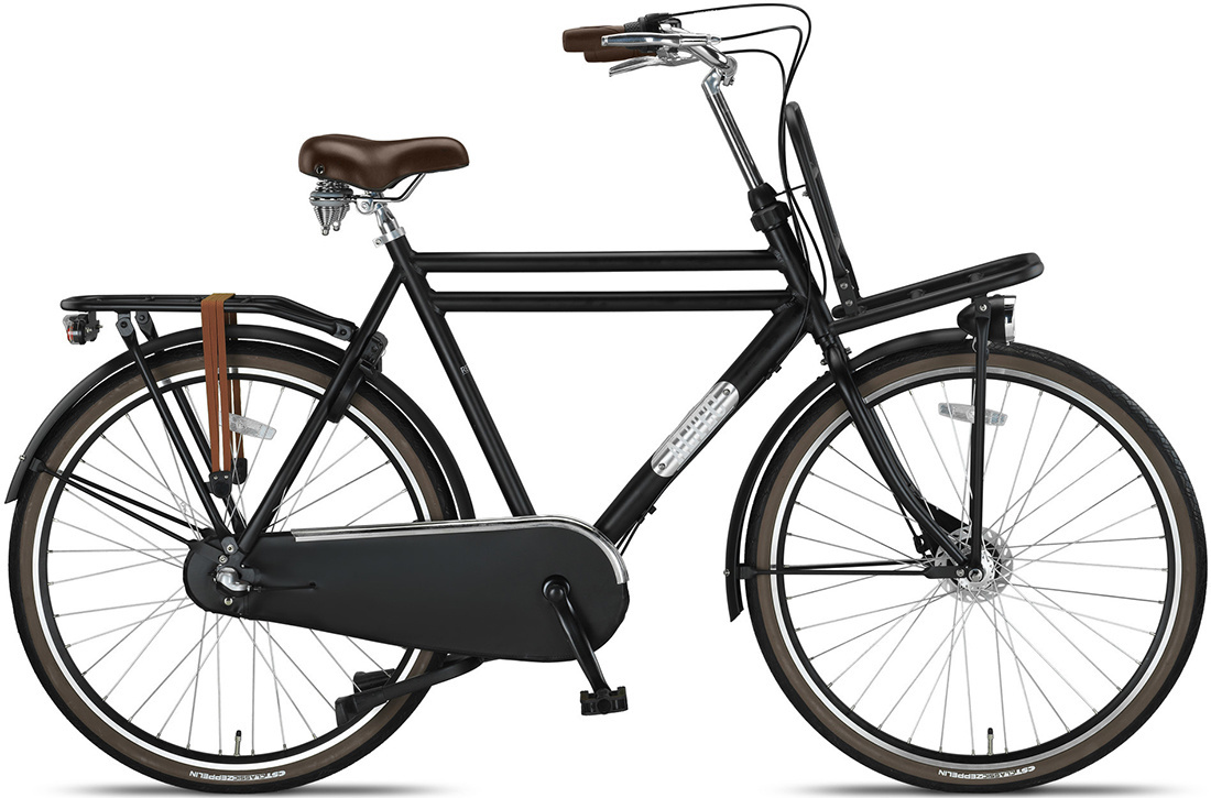 Altec Retro Transportfiets 28 inch 61cm Mat Zwart 3v