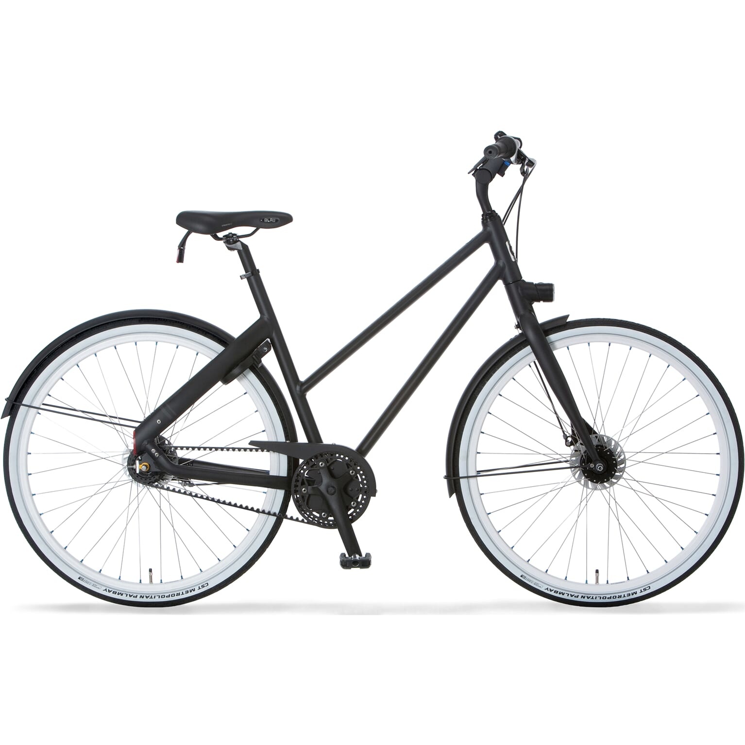 Cortina Blau Damesfiets 28 inch 56cm Black Matt ND7 Belt