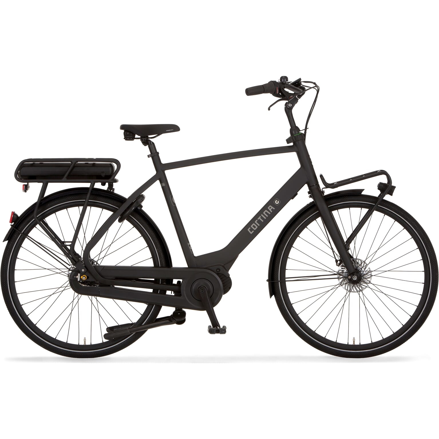 Cortina E-Common Transportfiets 28 inch 56cm Jet Black Matt RB7