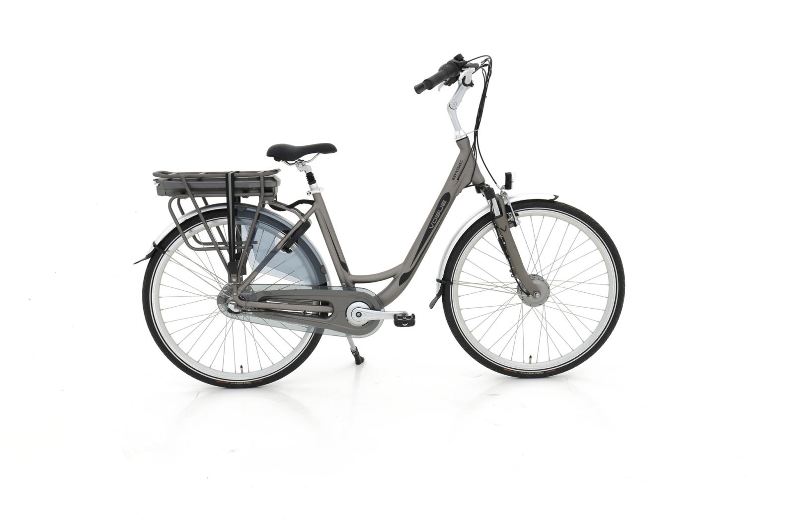 Vogue Basic Elektrische Damesfiets 28 inch 47cm Matt Grey 7v