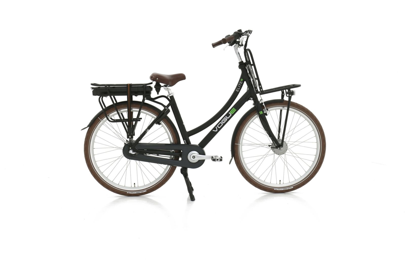 Vogue Elite Elektrische Transportfiets 28 inch 57cm Matt Black 3v
