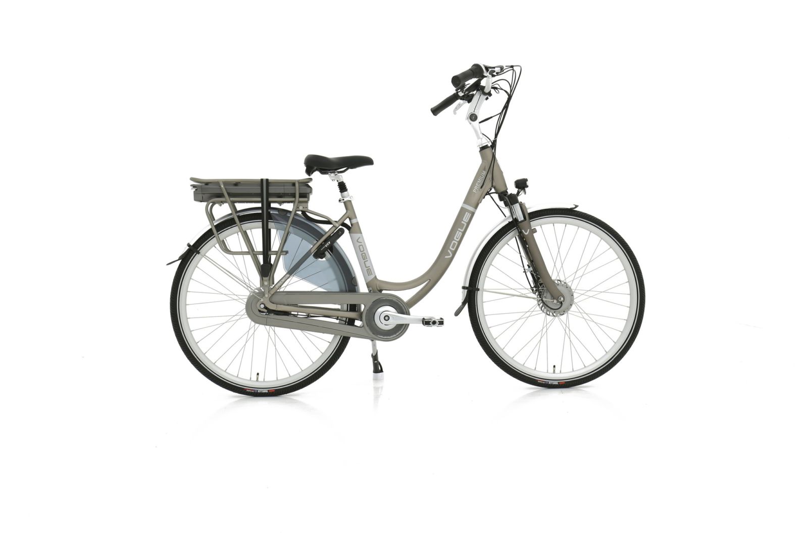 Vogue Premium Elektrische Damesfiets 28 inch 48cm Matt Grey 7v