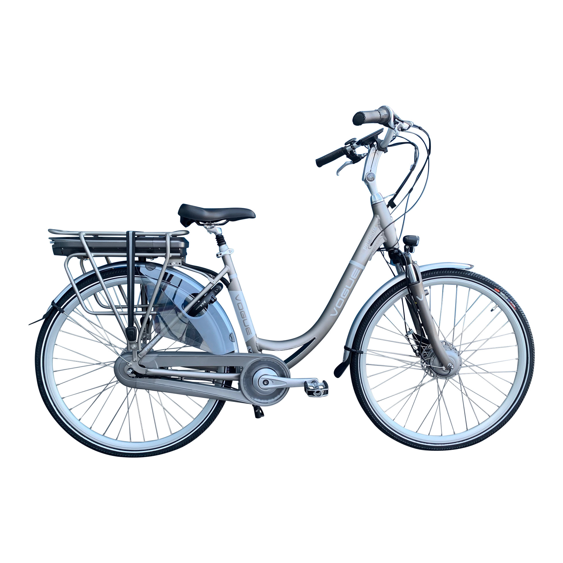 Vogue Elektrische fiets Premium Dames 53 cm Mat grijs 468 Wh Mat grijs