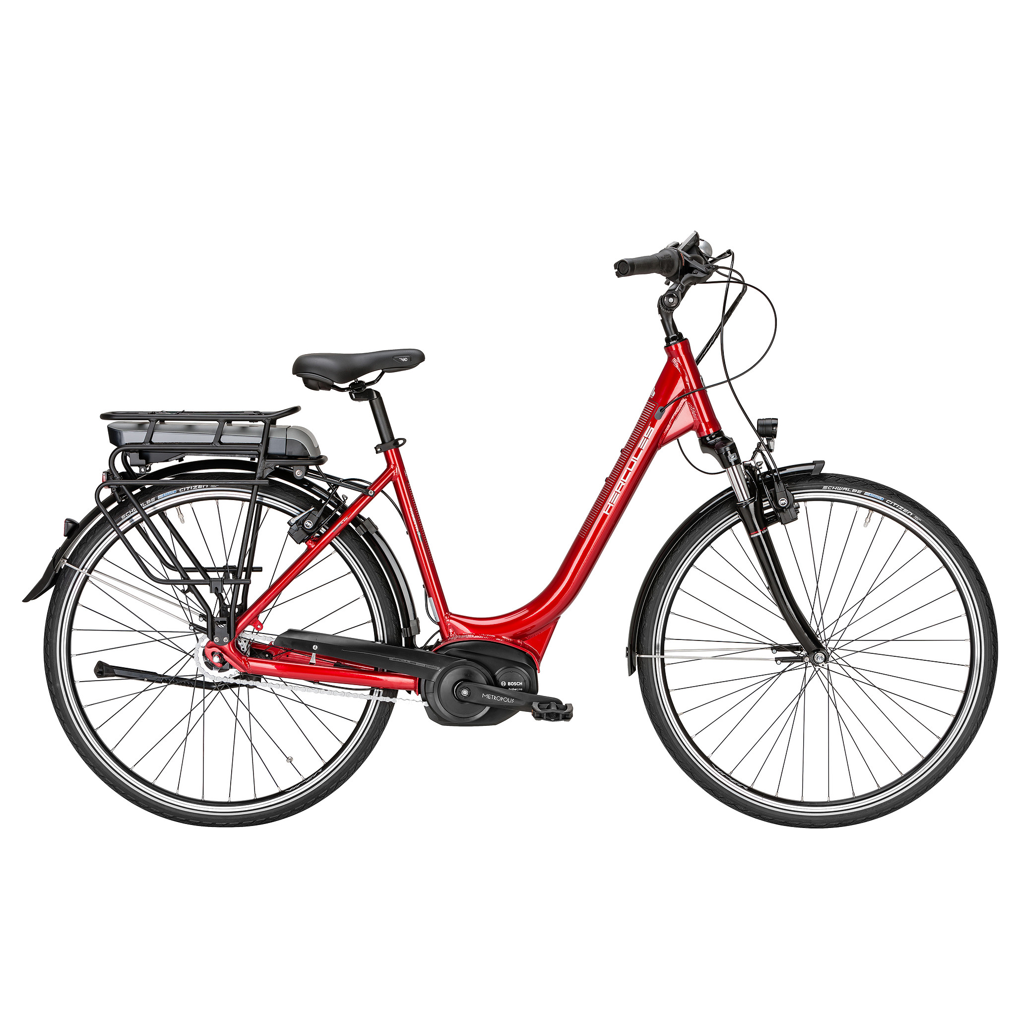 Hercules Elektrische fiets Roberta F7 Dames 54 cm Rood 396 Wh Rood