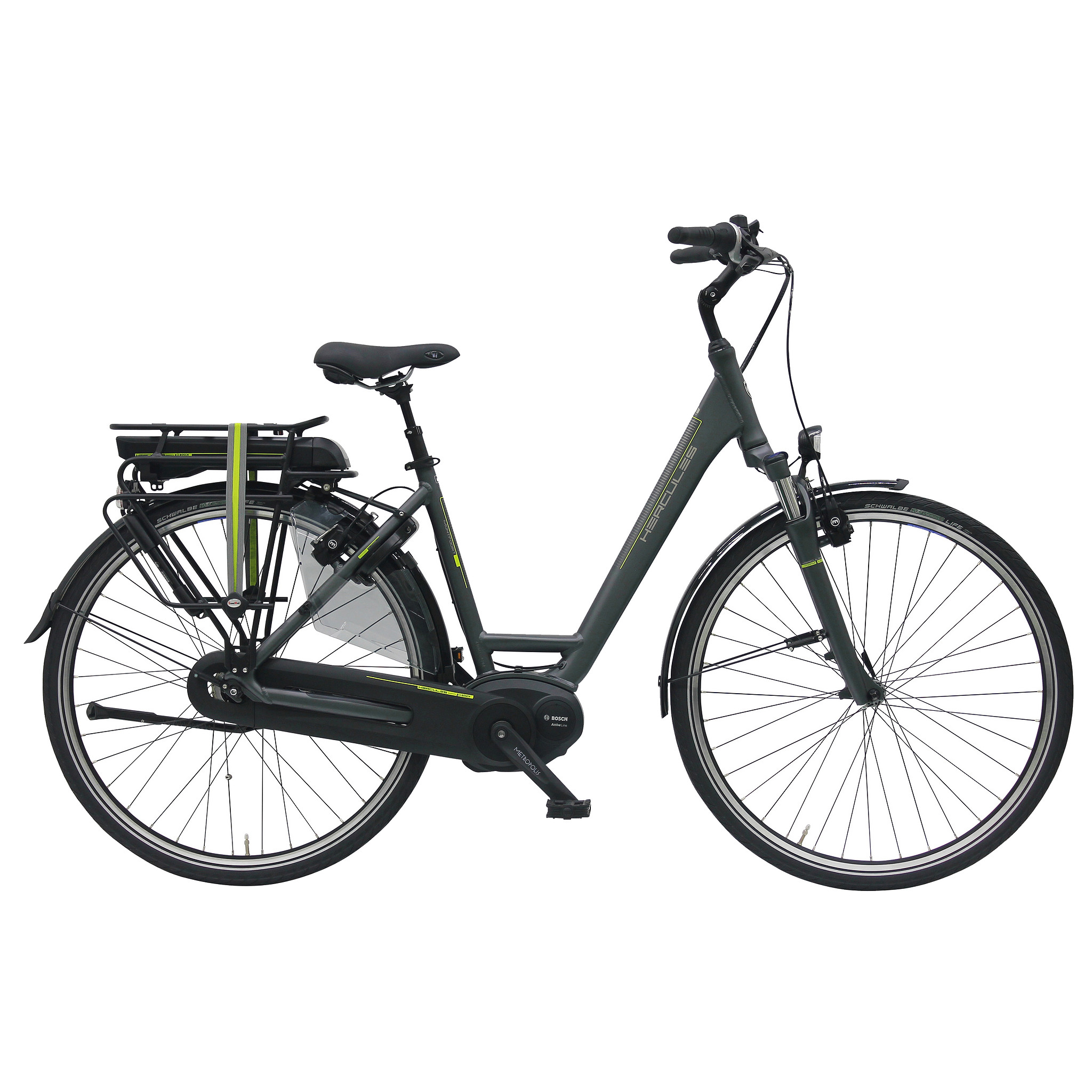 Hercules Elektrische fiets Montfoort F7 Dames 45 cm Mat Grijs 396 Wh Mat grijs