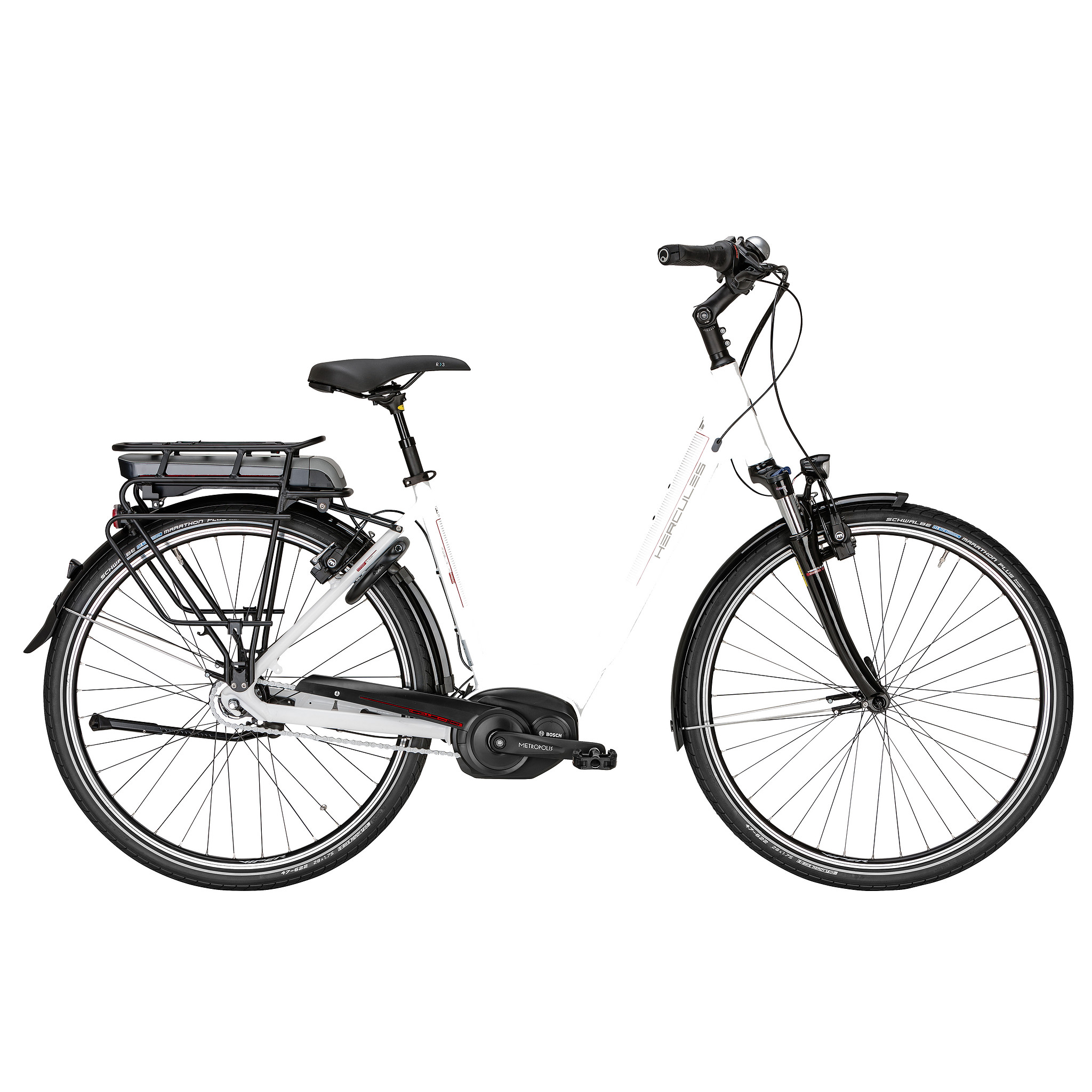 Hercules Elektrische fiets Roberta Pro F8 Dames 50 cm Wit 396 Wh Wit