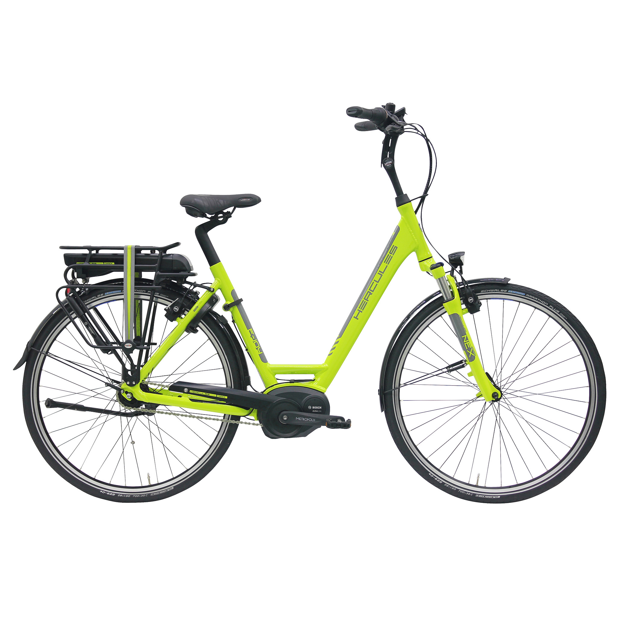 Hercules Elektrische fiets E-Joy Uni 50 cm Groen 396 Wh Groen