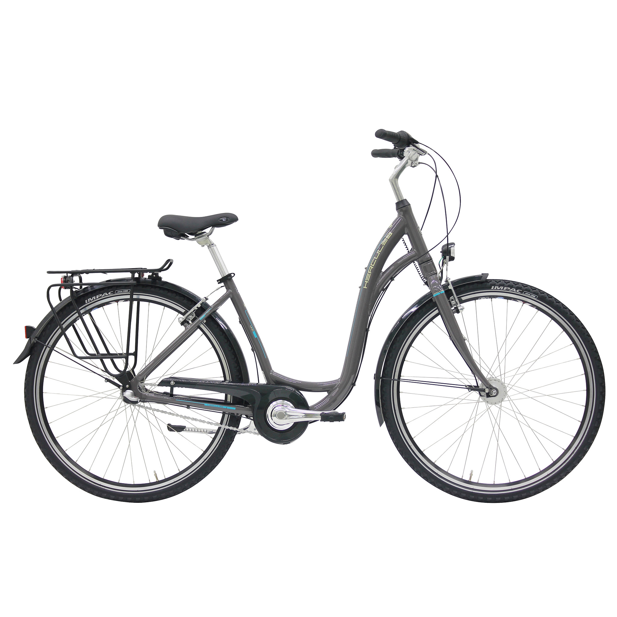 Hercules stadsfiets Uno 3 Dames 26 inch 43 cm Grijs Grijs