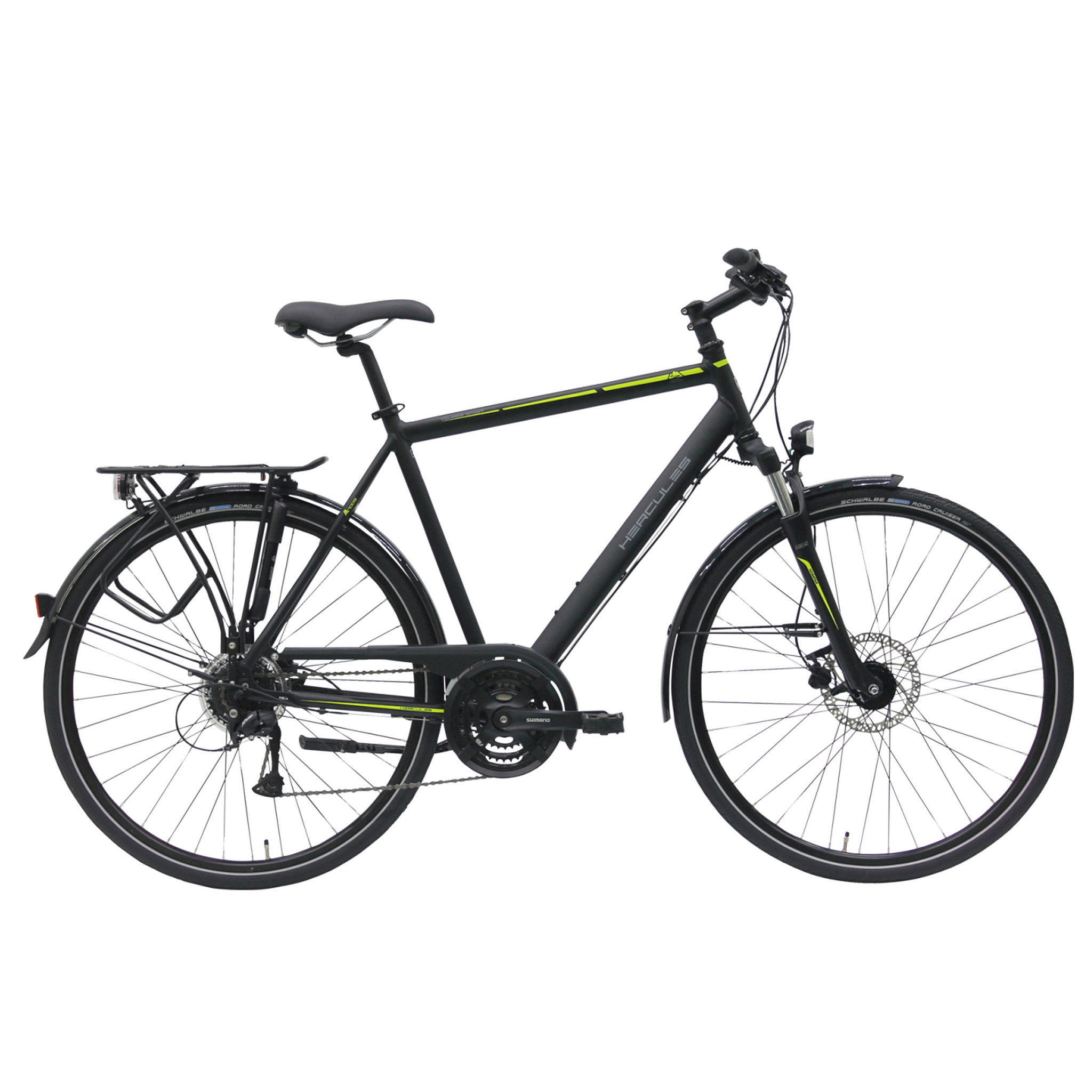 Hercules Sportieve fiets Tourer 24 Sport Heren 58 cm Mat zwart Mat zwart