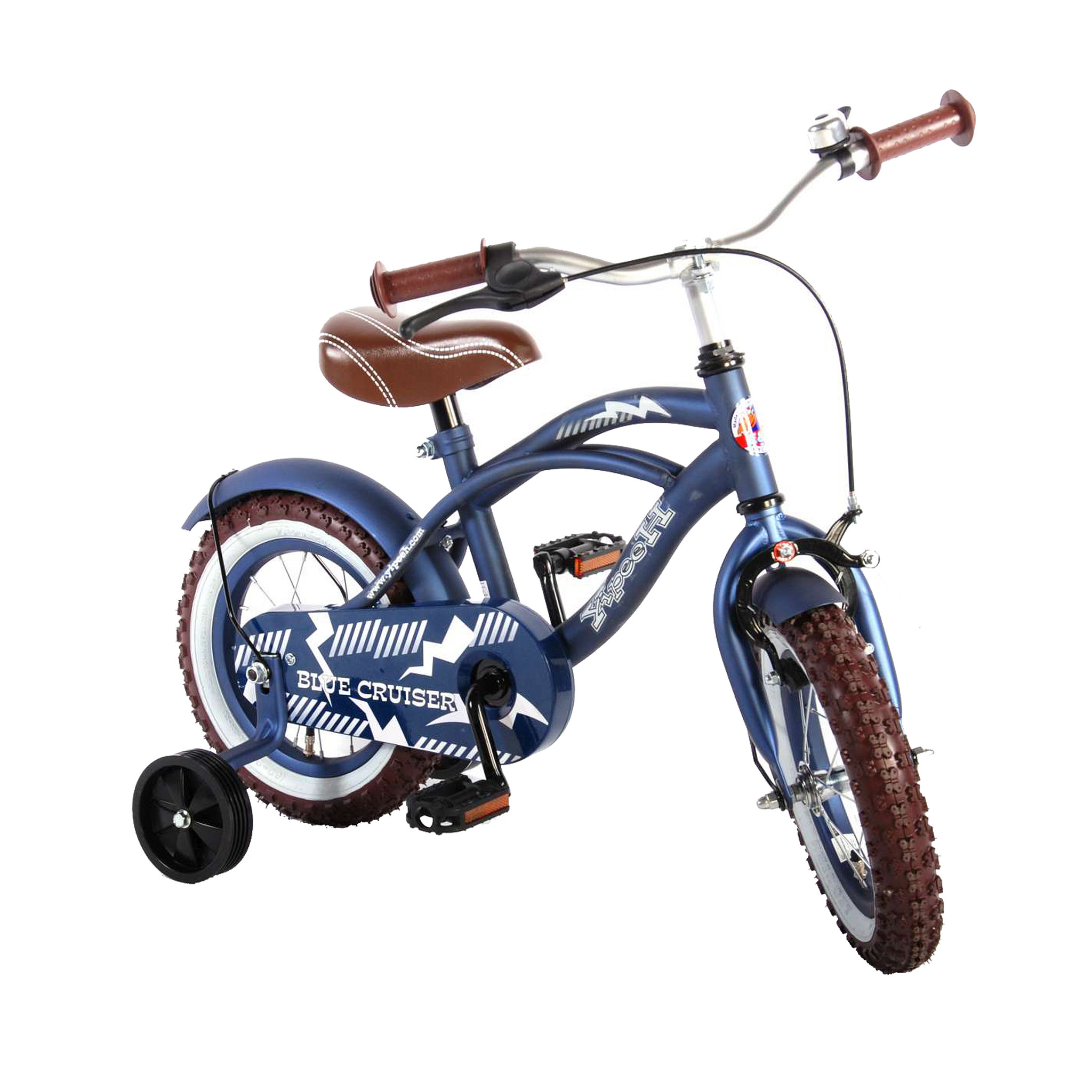 Yipeeh Kinderfiets Cruiser 12 inch Blauw Blauw