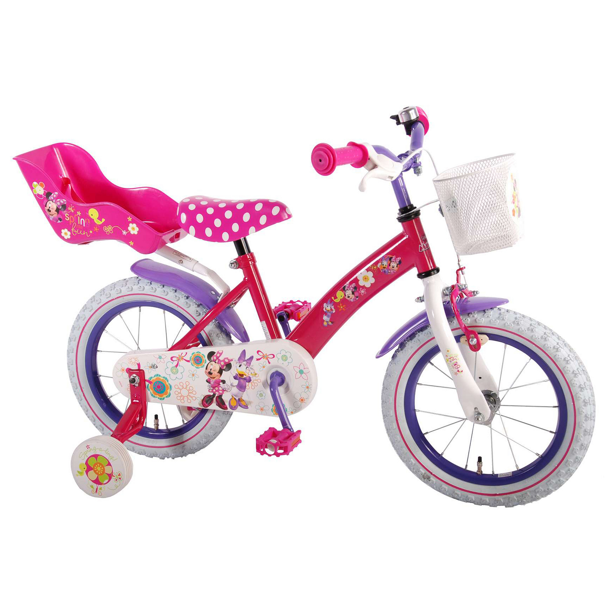 Disney Kinderfiets Minnie Bow Tique 14 inch Roze Roze