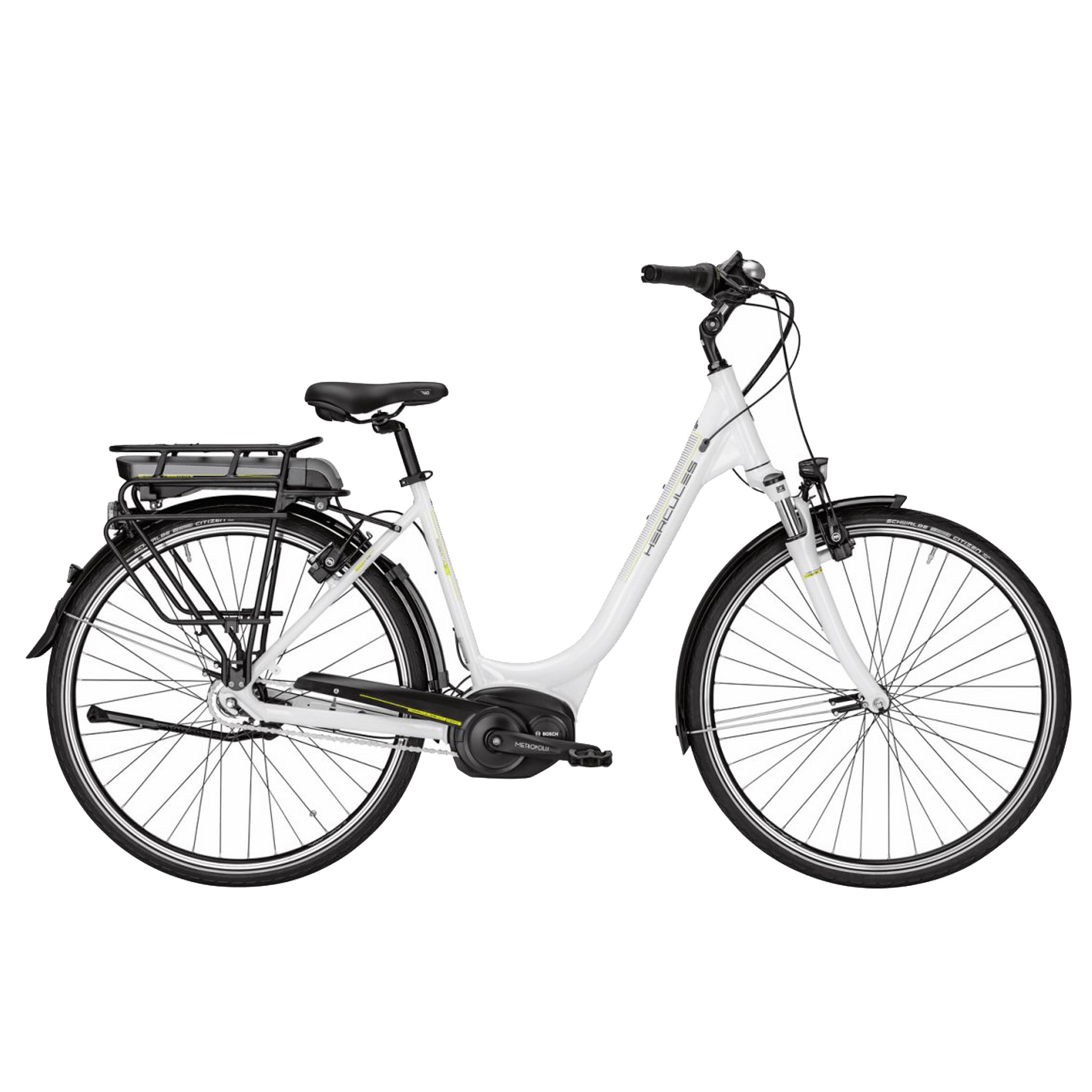 Hercules Elektrische fiets Roberta F8 Dames 46 cm Wit 396 Wh Wit