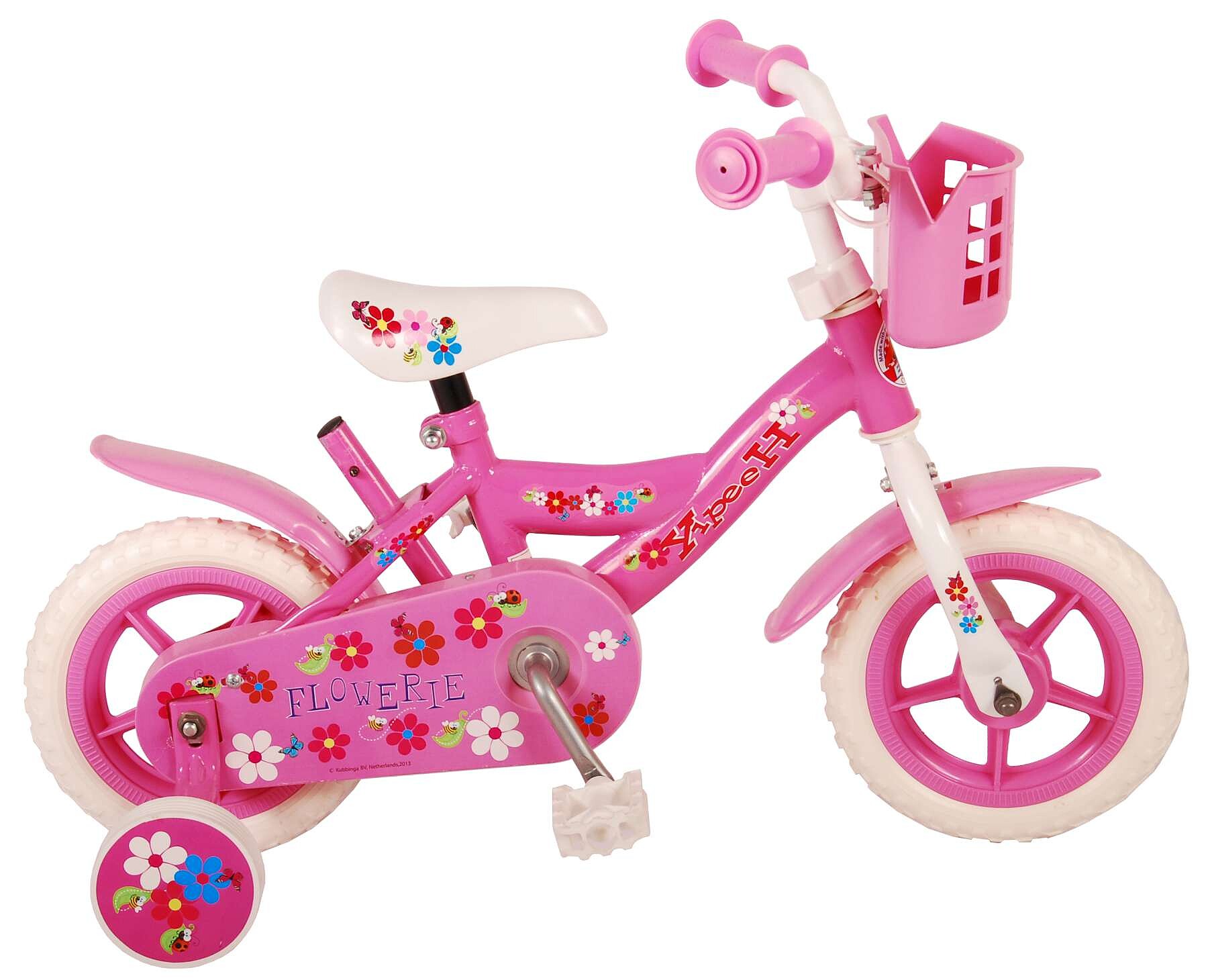 Yipeeh Kinderfiets Flowerie Roze Roze