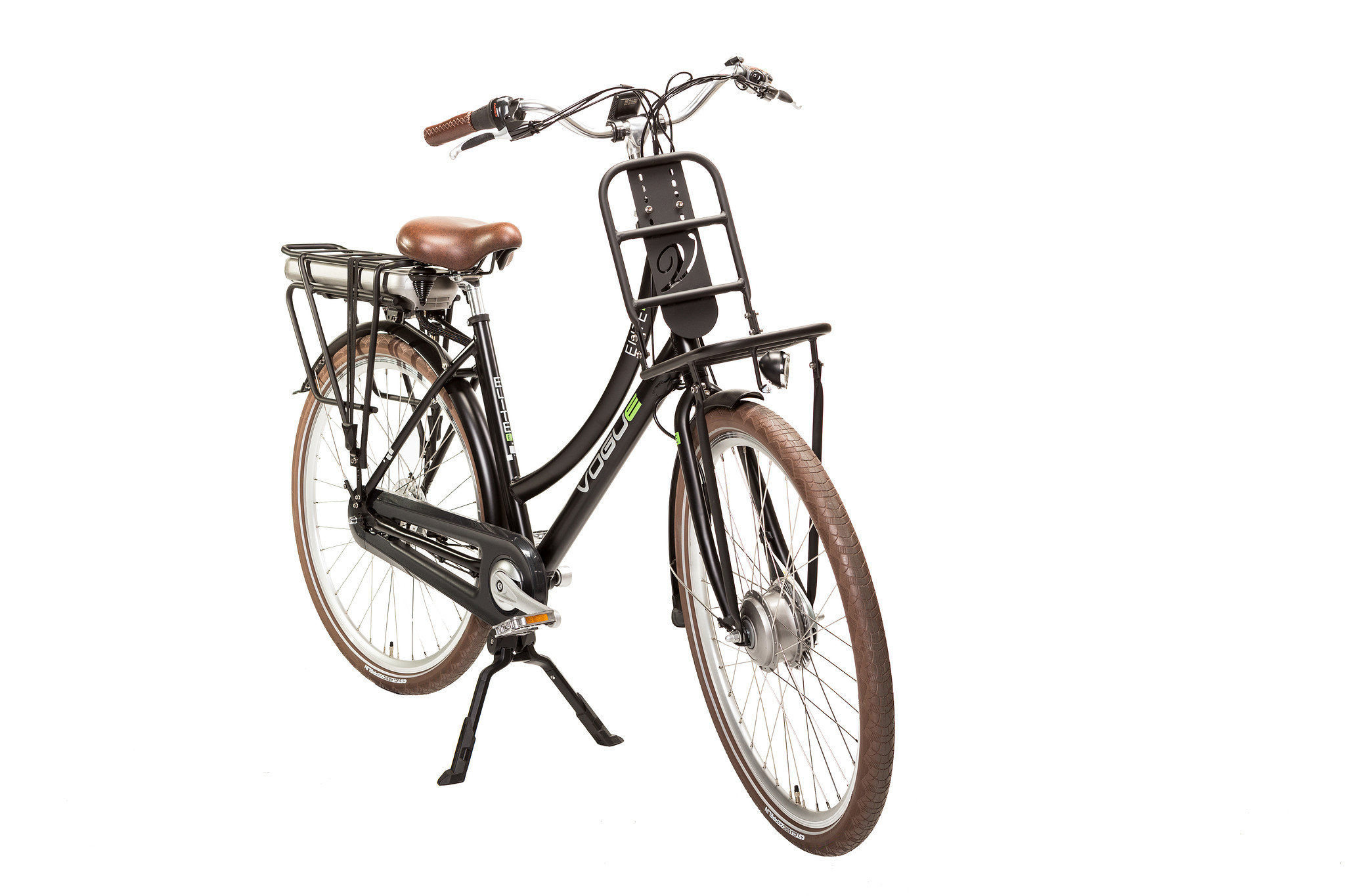 Vogue Elektrische fiets Elite Plus Dames 50 cm Mat zwart 468 Wh Zwart