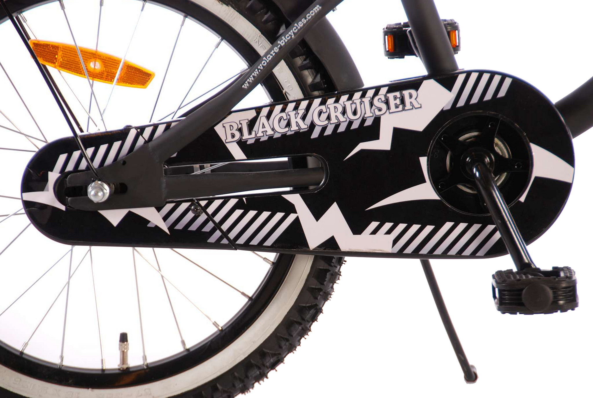 Volare Kinderfiets Black Cruiser 18 inch Zwart Zwart