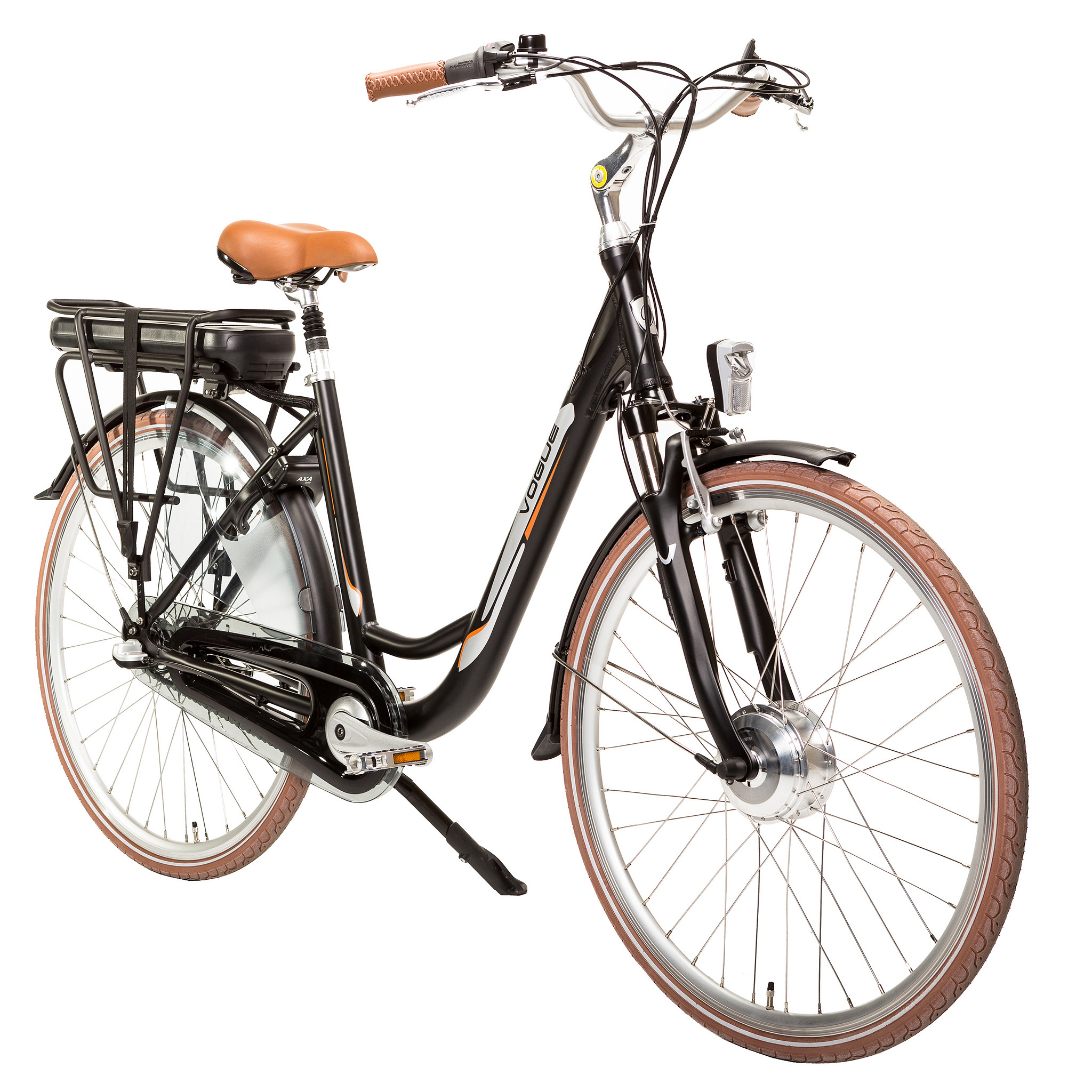 Vogue Elektrische fiets Basic Dames cm Zwart 468 Wh Zwart - FietsenMagazijn