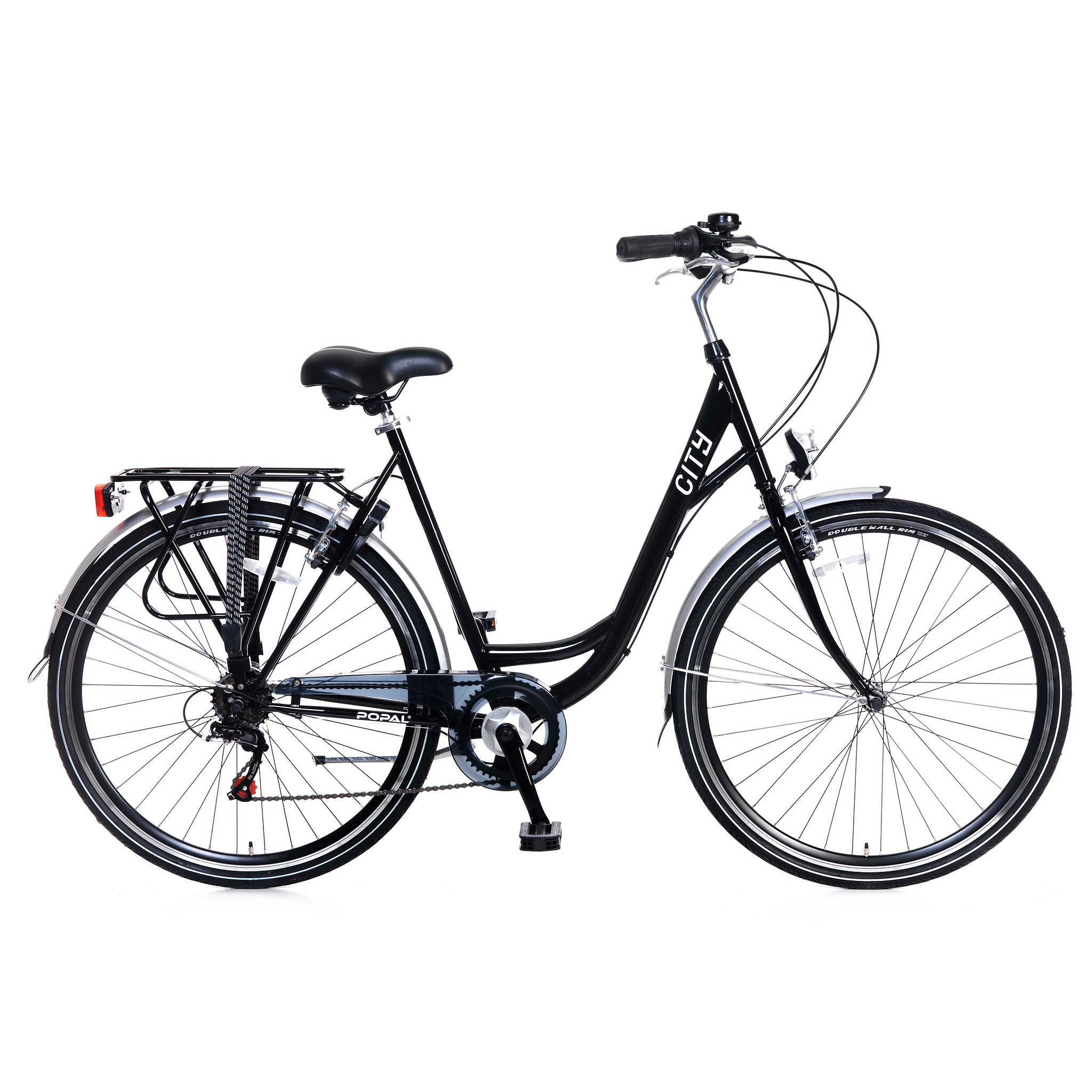 Popal Sportieve fiets City Dames 49 cm Zwart  Zwart