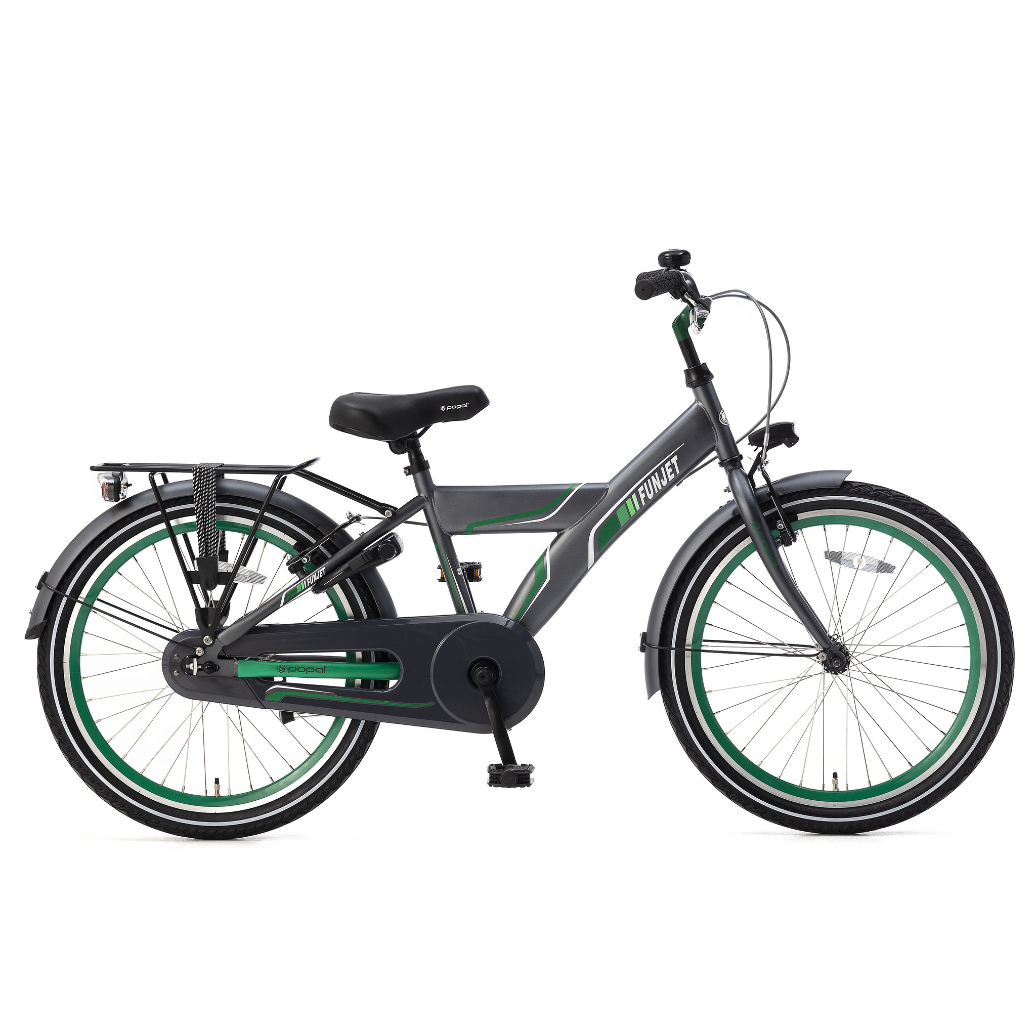 Popal Kinderfiets FunJet 22 inch Grijs met groen Groen