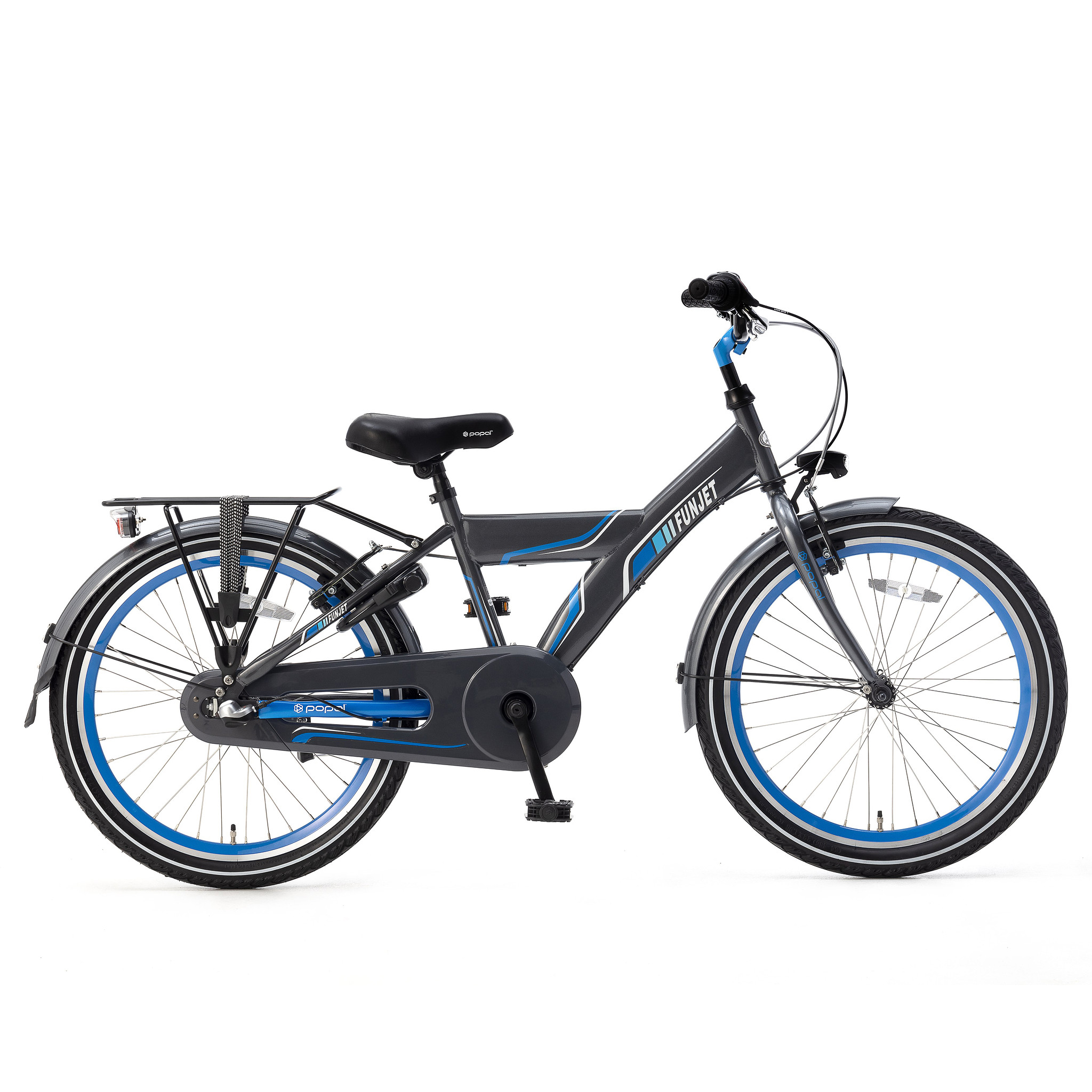 Popal Kinderfiets FunJet 22 inch Grijs met blauw Blauw