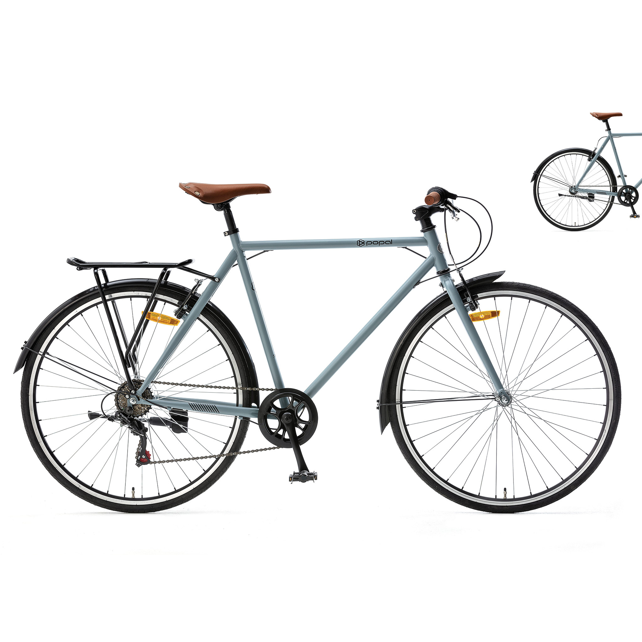 Popal Stadsfiets Valther Heren 6 Speed 50 cm Grijs  Grijs