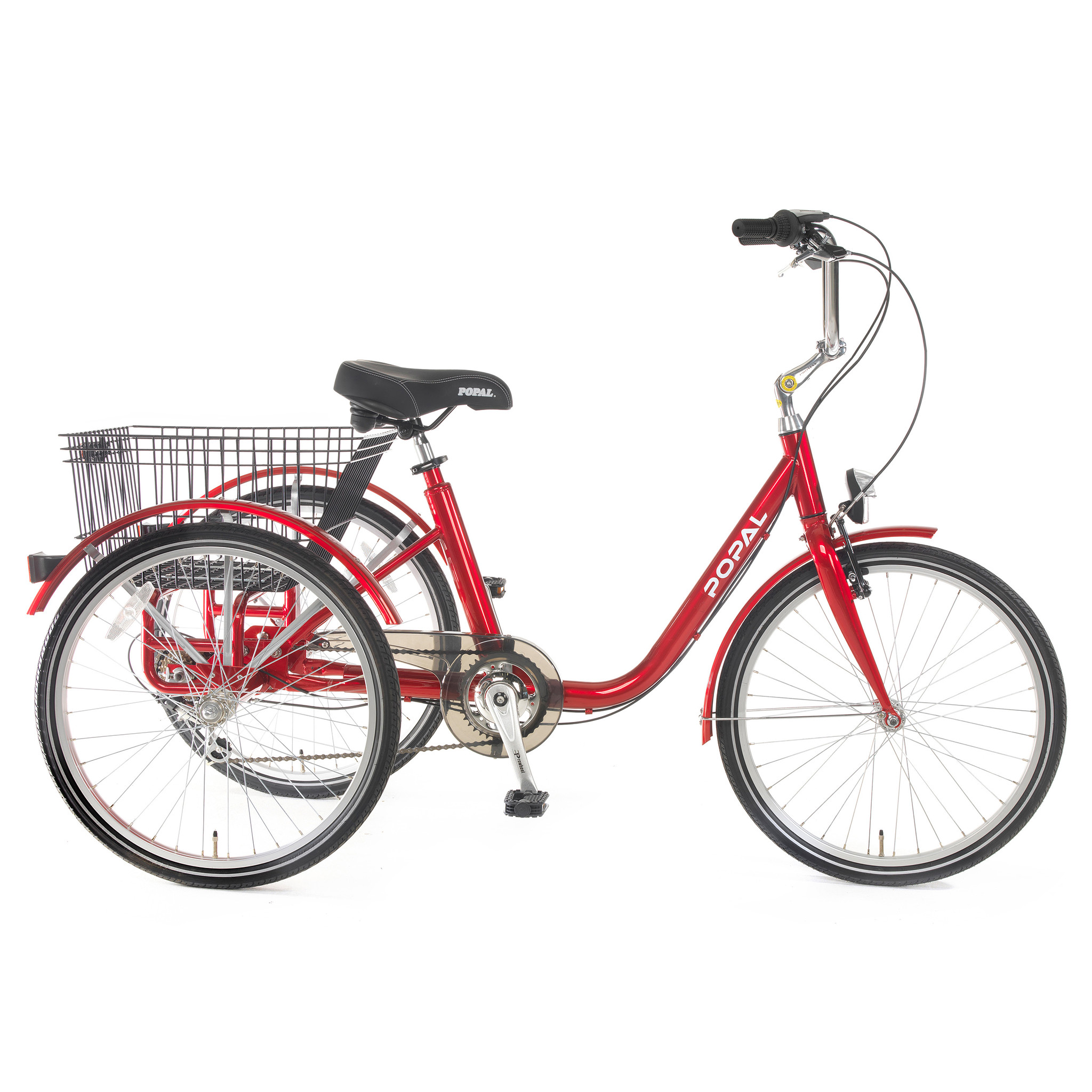 Popal Driewieler 24"  Rood Rood