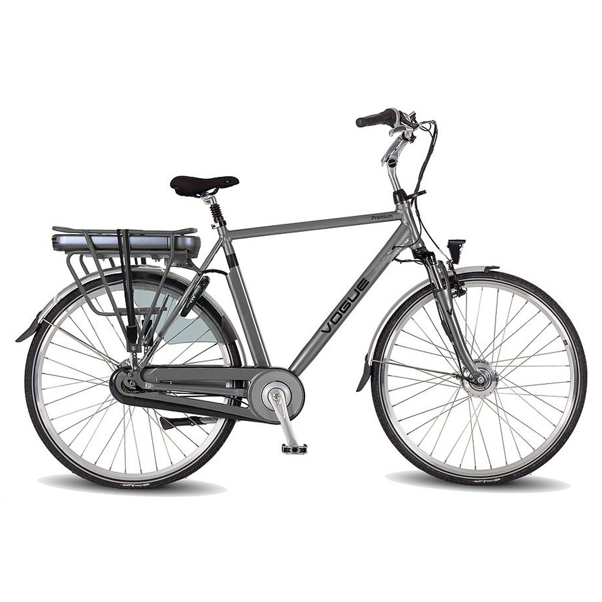 Vogue Elektrische fiets Premium Heren 56 cm Mat grijs 468 Wh Mat grijs