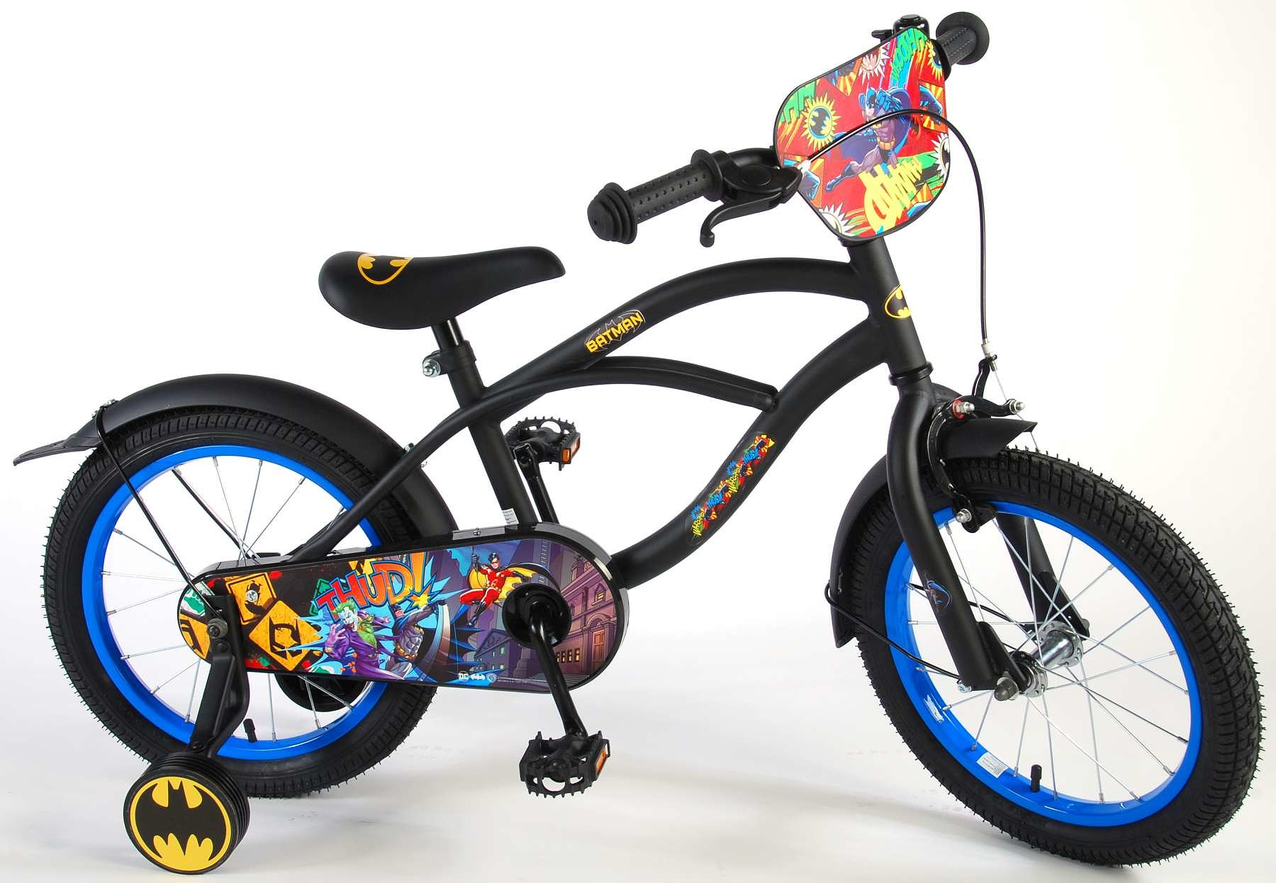 Batman Kinderfiets 16 inch Zwart Zwart