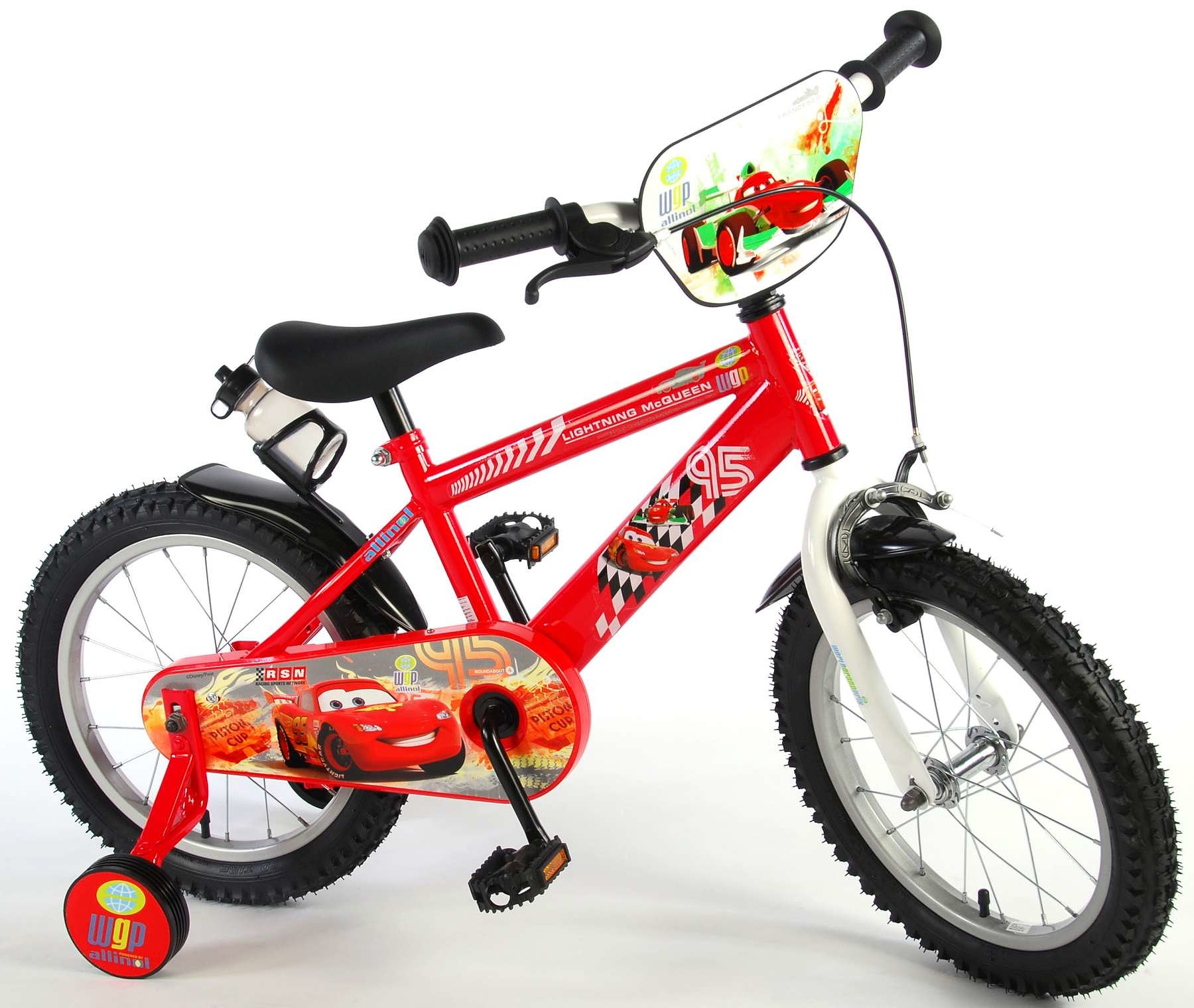 Disney Kinderfiets Cars 16 inch Rood Rood